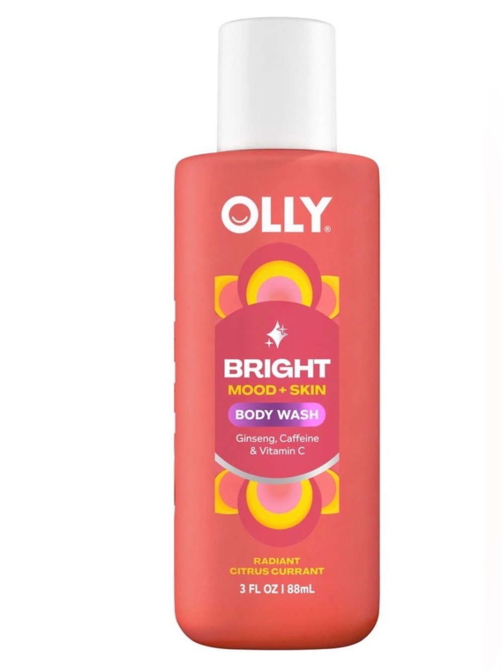 Bright Mood + Skin Radiant Citrus Currant Body Wash - 3fl oz